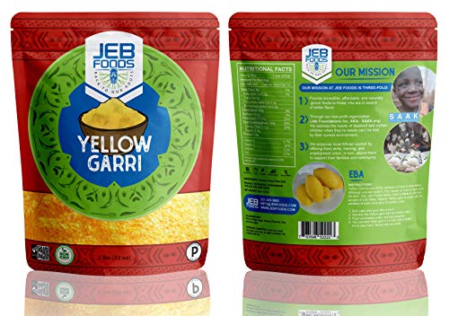 Yellow Gari/Garri, 4lbs bag West Africa super premium, fine quality, gluten free (Yellow Garri 4lbs)