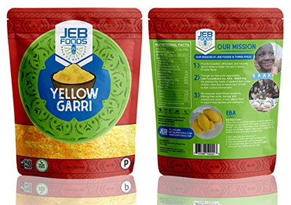 Yellow Gari/Garri, 4lbs bag West Africa super premium, fine quality, gluten free (Yellow Garri 4lbs)