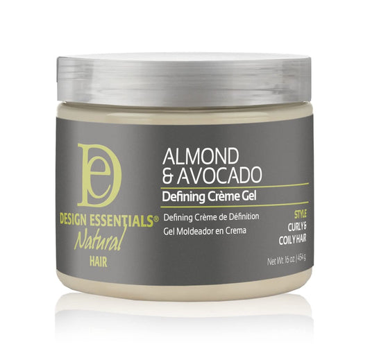 Design Essentials Natural Almond & Avocado Curl Defining Creme Gel For All Curl Types - 16 Oz