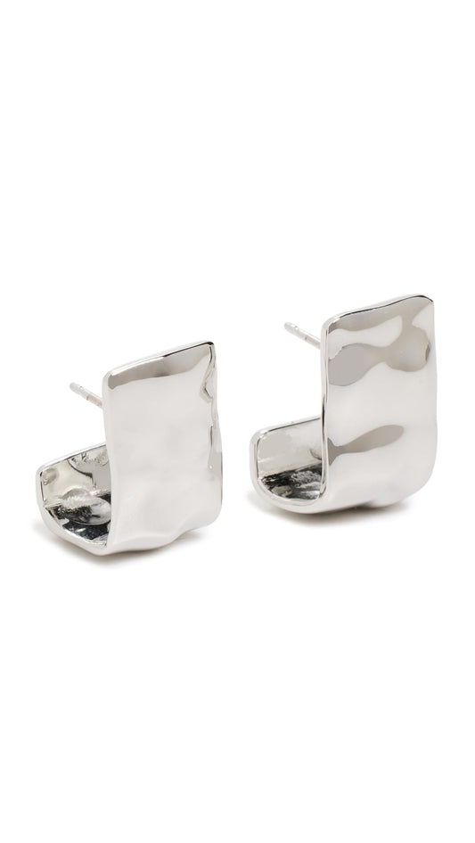 Soko Women's Bahari Square Hoops, Silver, One Size