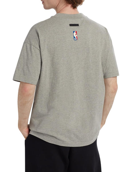 Fear of God Essentials, Lakers Cotton Jersey Crewneck T-Shirt, Medium, Warm Heather