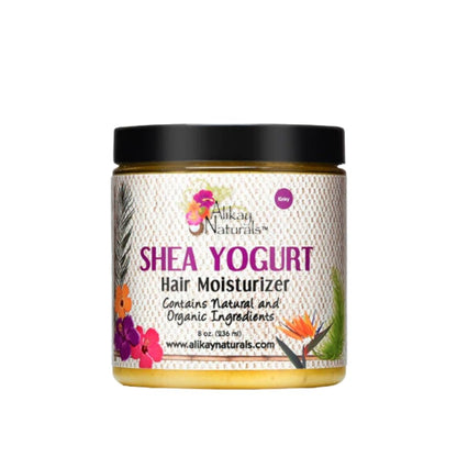 Alikay Naturals Shea Yogurt Hair Moisturizer Natural Raw Shea Butter, Argan & Coconut Oil 8 Ounce
