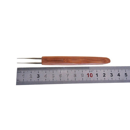 Locsanity Dreadlocks Tool Double Crochet Needle Bamboo Handle 0.75mm