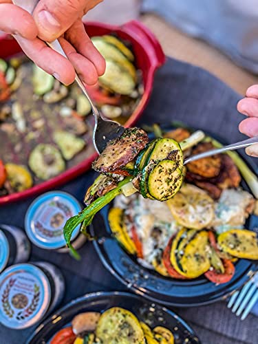 Lavender Rosemary Sea Salt | Authentic Artisanal Sea Salt | All Natural, Non GMO Seasoning | Hand Crafted in Small Batches | Made in USA | GLP-1 Friendly | Magnetic Tin | Ultra Premium Seasoning and Rub | No MSG, Gluten, Artificial Anything | Gustus Vitae