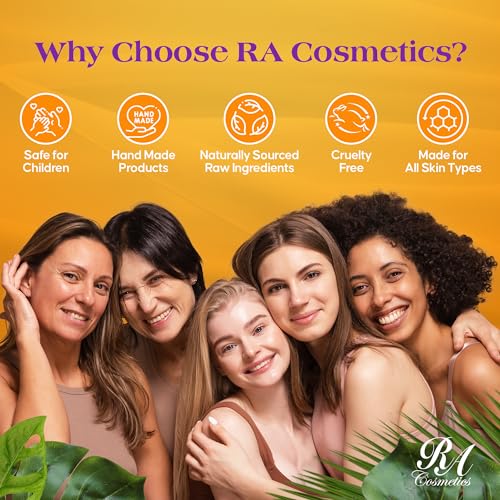 RA COSMETICS Whipped Shea Butter Lavender - 100% Pure and Natural African Shea Butter - Ultimate Handcrafted Moisturizer with Essential Vitamins for Radiant Skin and Luscious Hair - 12oz Jar