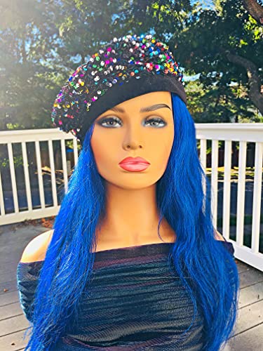 2Chique Boutique Women's Sequin Winter Fashion Beret' Multicolor