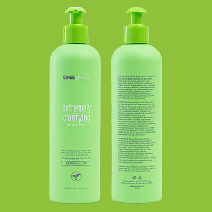 Edge Entity Peppermint oil Shampoo- Extremely Deep Cleanse and Clarifying Shampoo, Cleansing Treatment for 4A-4C hair types, for Women- 8 oz