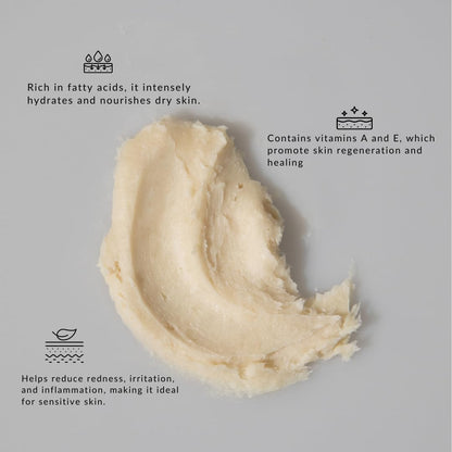 Bellanomi 100% Pure African Raw Shea Butter for Hair & Skin, Organic Formula, Unscented, Moisturizing, Body Butter for Dry Skin, Hair and Nails (3.4 oz)