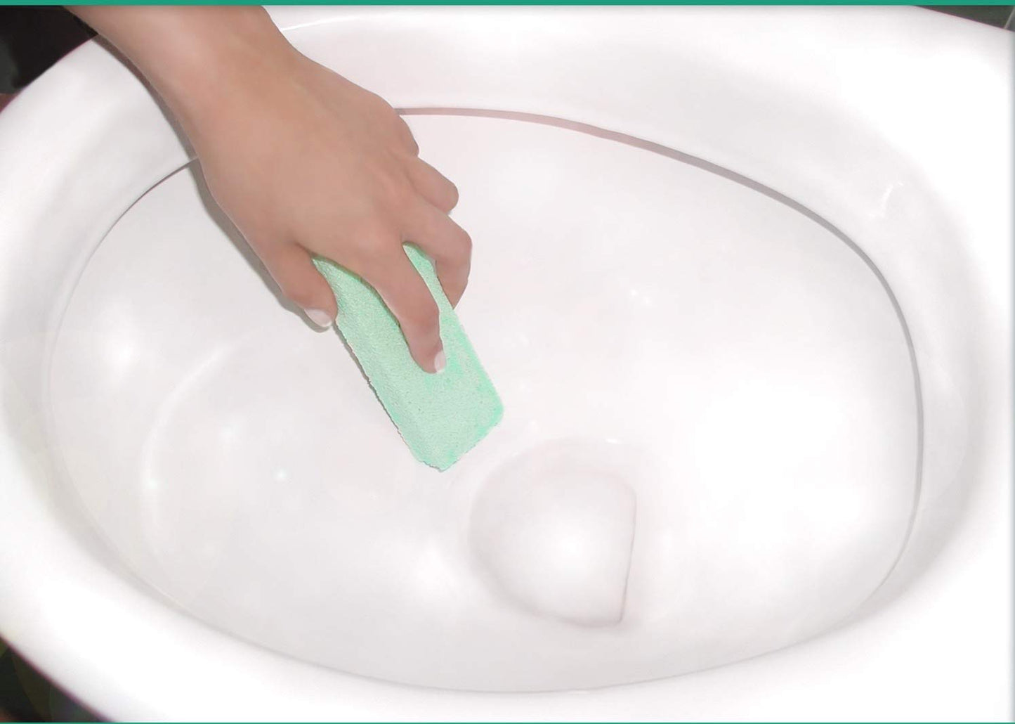 COMPAC HOME Magic-Stone Porcelain Cleaner, Green Product, Made from Recycled Glass, Scouring Stick Toilet Cleaner, Removes Stubborn Lime Stains from Porcelain or Bathroom Fixtures, 4 Count