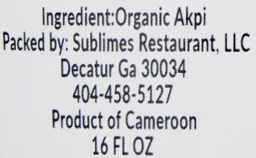 kOPABANA Cold-Pressed AKPI OIL | NJANSAN | ODEVI | WAMA/NDJANSAN OIL | NONGMO | AKPI OIL | 16 FL OZ