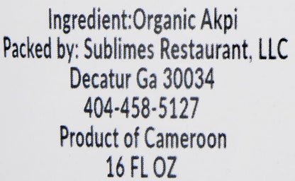 kOPABANA Cold-Pressed AKPI OIL | NJANSAN | ODEVI | WAMA/NDJANSAN OIL | NONGMO | AKPI OIL | 16 FL OZ