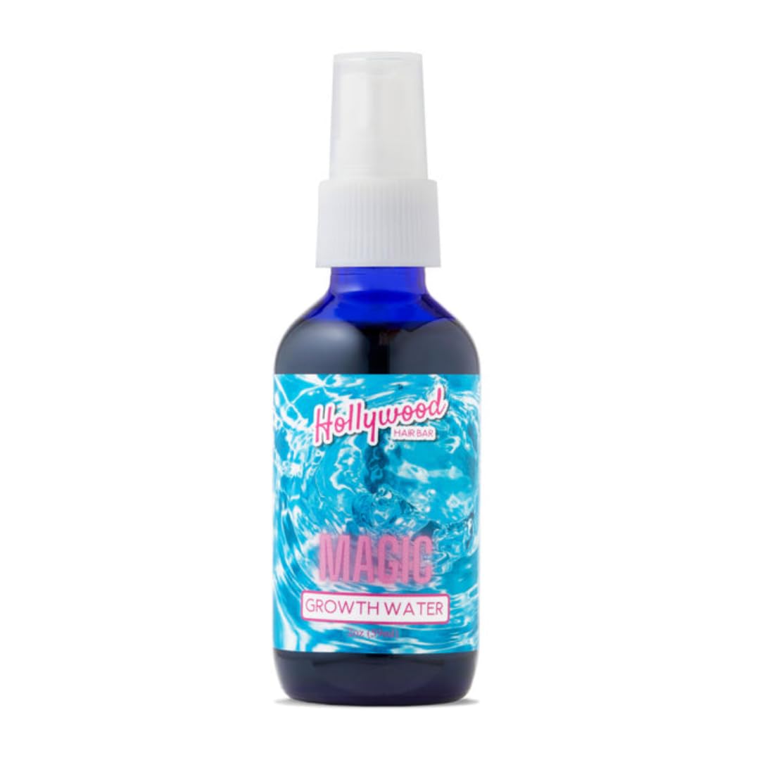 Hollywood Hair Bar Magic Growth Water Spray - Water Based Hair Regrowth Serum, For All Hair Types, Vegan and Cruelty Free, 2 oz