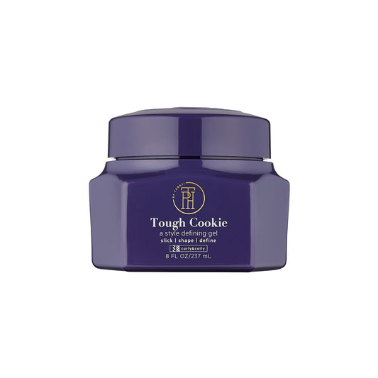 TPH BY TARAJI Tough Cookie Style Defining Hair Gel with Castor Oil | Extra-Hold Frizz Control for Curly & Coily Hair | Helps Promote Hair Growth & Shine |Vegan & Cruelty Free |For Women & Men, 8 fl oz