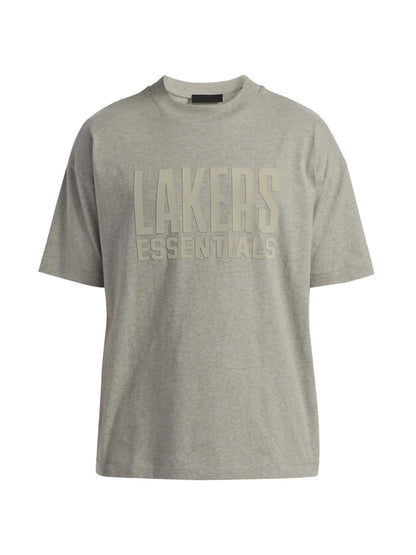 Fear of God Essentials, Lakers Cotton Jersey Crewneck T-Shirt, Medium, Warm Heather
