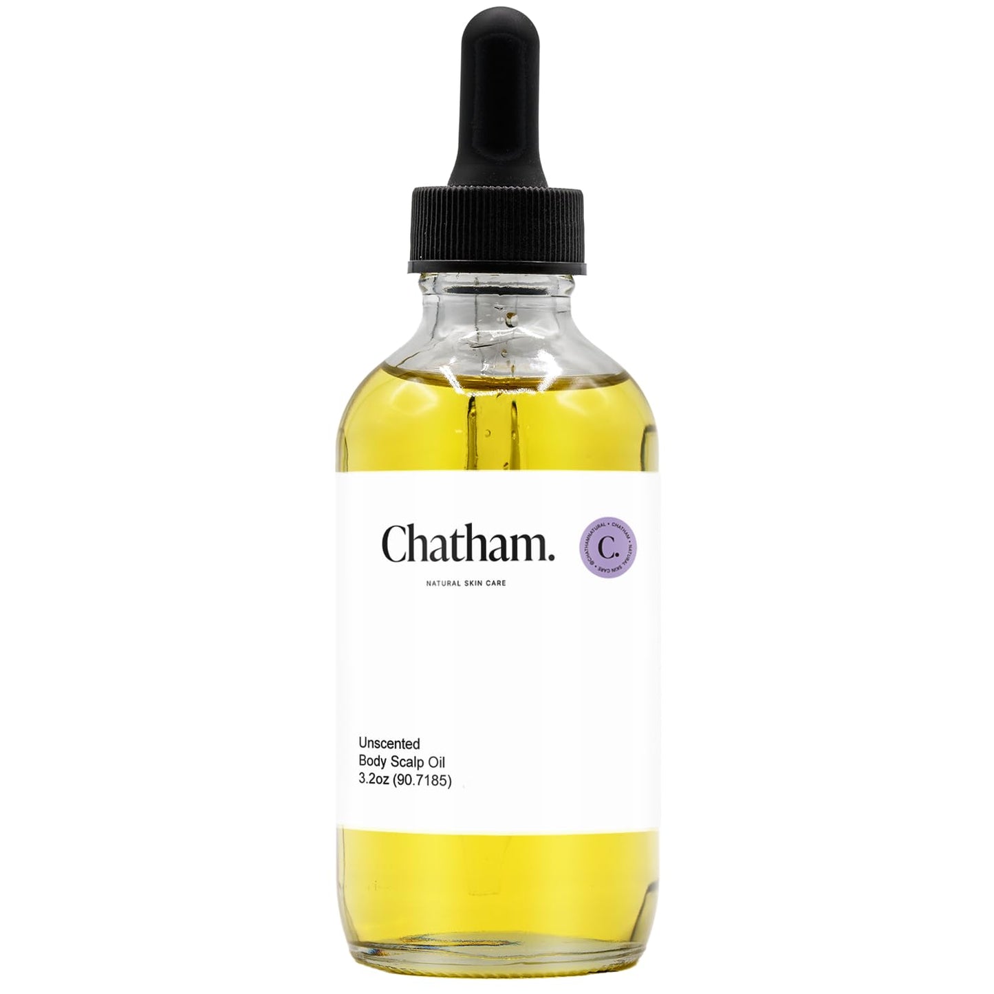 Chatham Natural Skin Care Scalp and Body Oil (Unscented) 3.2oz