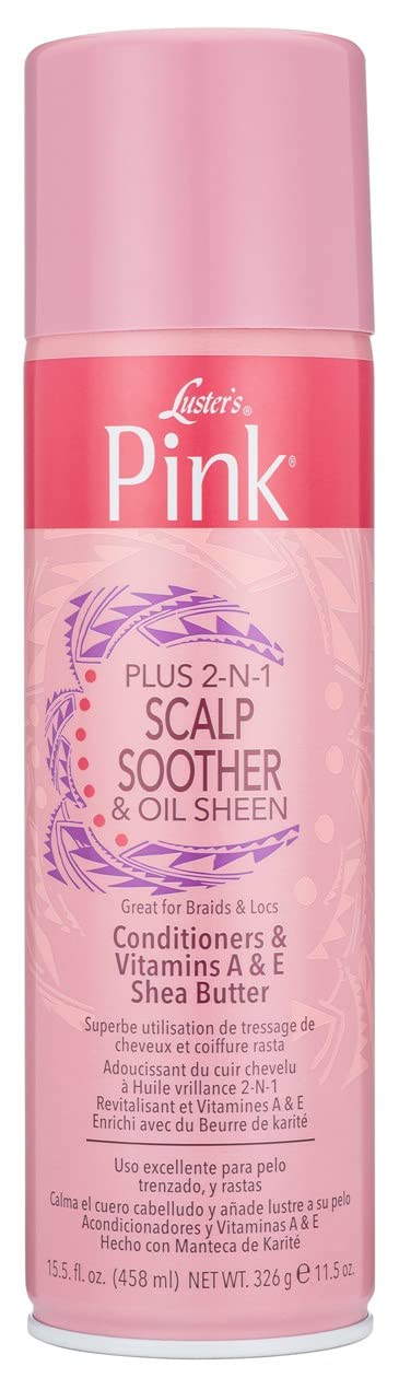 Lusters Pink Scalp Soother & Oil Sheen Spray 11.5 Ounce (Pack of 2)