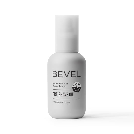 Bevel Pre Shave Oil for Men with Castor Oil, Olive Oil and Tea Tree Oil, Helps Soften Hair and Protect Skin from Irritation and Razor Burn, 2 Fl Oz