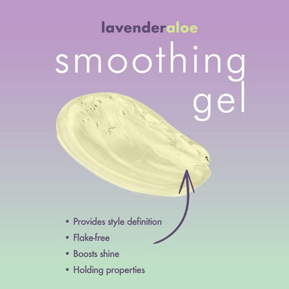 EDEN BodyWorks Lavender Aloe Smoothing Hair Gel (8 oz) - Enhances Curly or Natural Hair Look – Smooth Frizz & Tame Flyaways