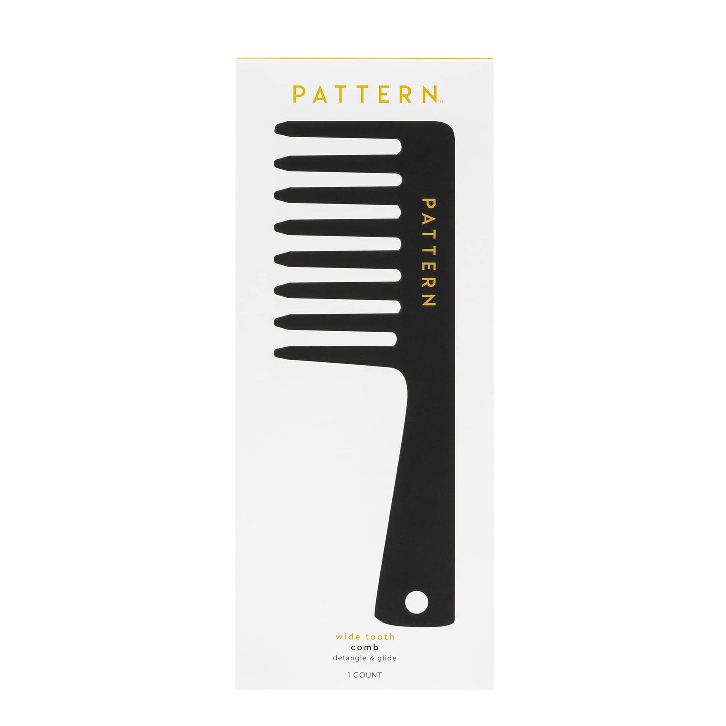 PATTERN Beauty by Tracee Ellis Ross Beauty Wide Tooth Comb, Great for Curlies, Coilies and Tight-Textured Hair, 3a to 4c