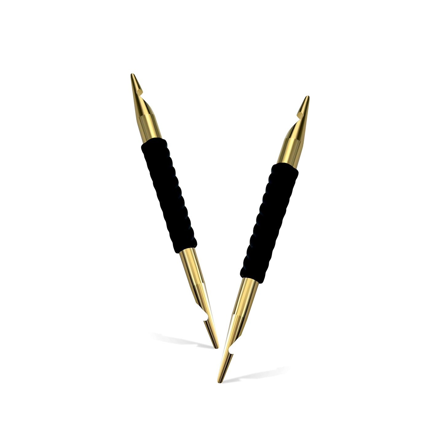 Locsanity Interlocking Dual Ended Dreadlock Loc Tool Sisterlocks, Microlocks, Small Locs and Medium Locs Redesigned Metal 24ct Gold Plated (Gift Set)