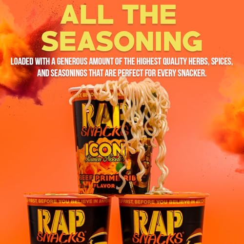 Rap Snacks Louisiana Hot ICON Ramen Noodles Boosie-Pack of 12