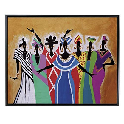 Shades of Color 7 Sisters Framed Canvas Art, 19.625 x 15.625 inches (FCA155), Multicolor