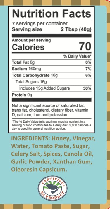 Lillie's of Charleston Chucktown Stinger (Hot Sauce + Honey) | Natural, No Preservatives, Vegan | Great with Chicken, Pork Ribs, Veggies, Fish, Fries & Pizza | 2-10 oz. bottles