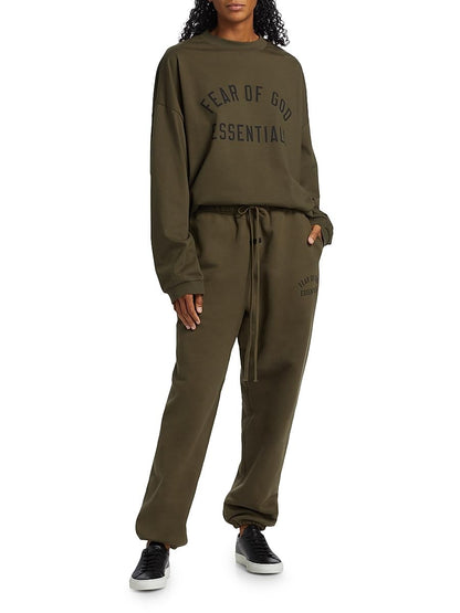 Fear of God Essentials, Fleece Essential Sweatpants, Medium, Olive