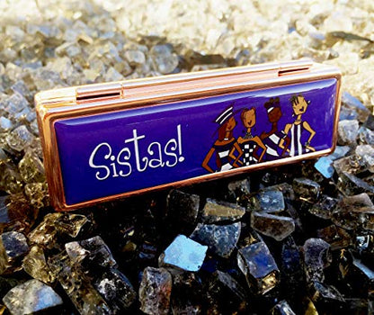 Shades of Color Lipstick Mirror Case, Walk By Faith