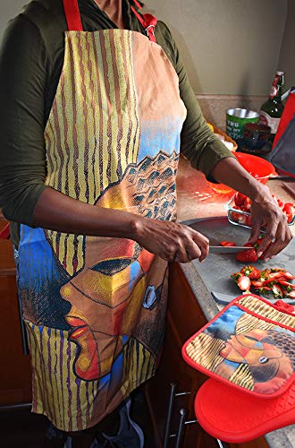 Shades of Color Apron, I Am Ambitious, 37 x 27 inches (APR160), One size fits all all, Multicolor