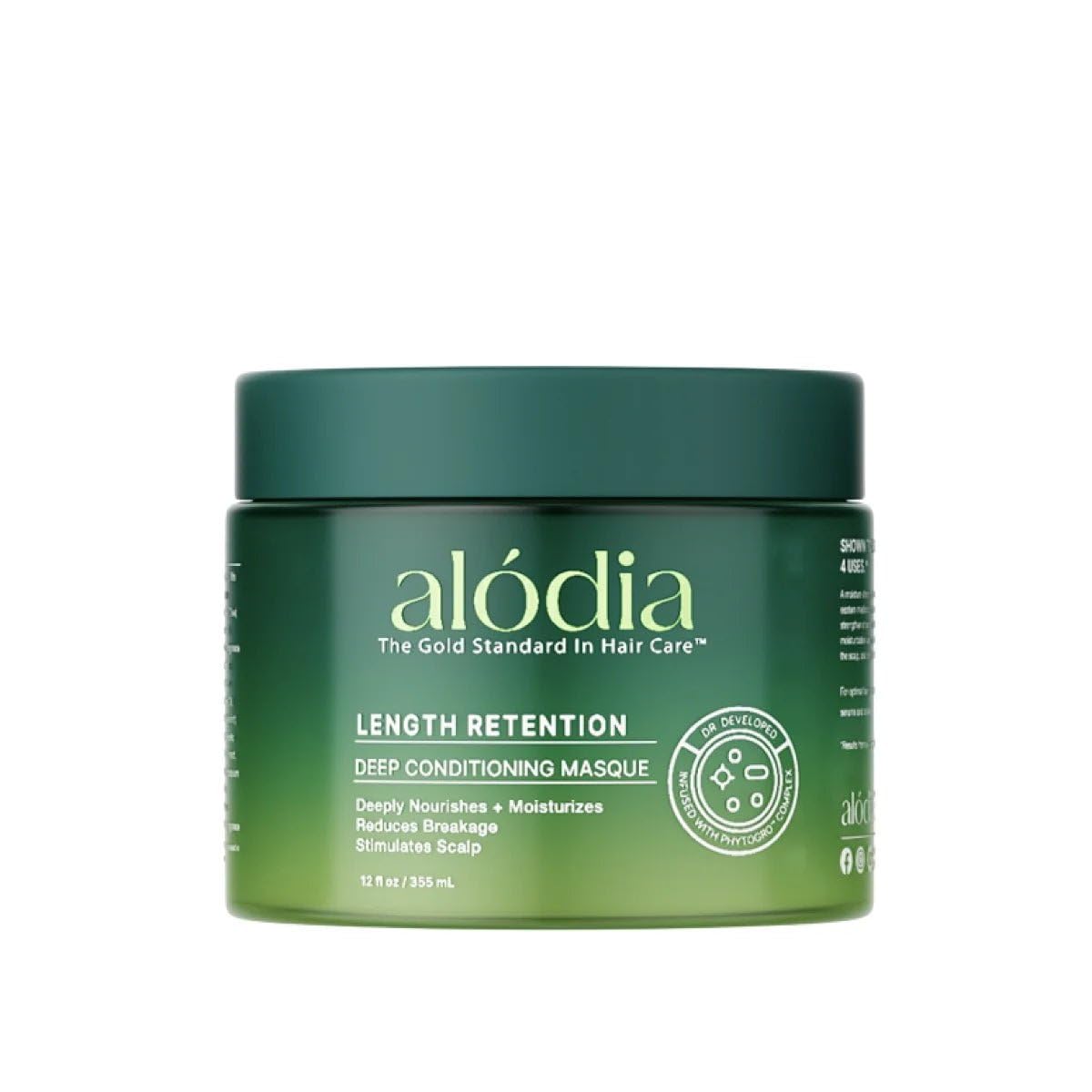 ALODIA Deep Conditioning Masque, 12 oz - Nourish & Hydrate with Avocado Oil & Peppermint Oil - Deep Conditioner for Curly Hair - Hair Mask for Scalp & Hair Health