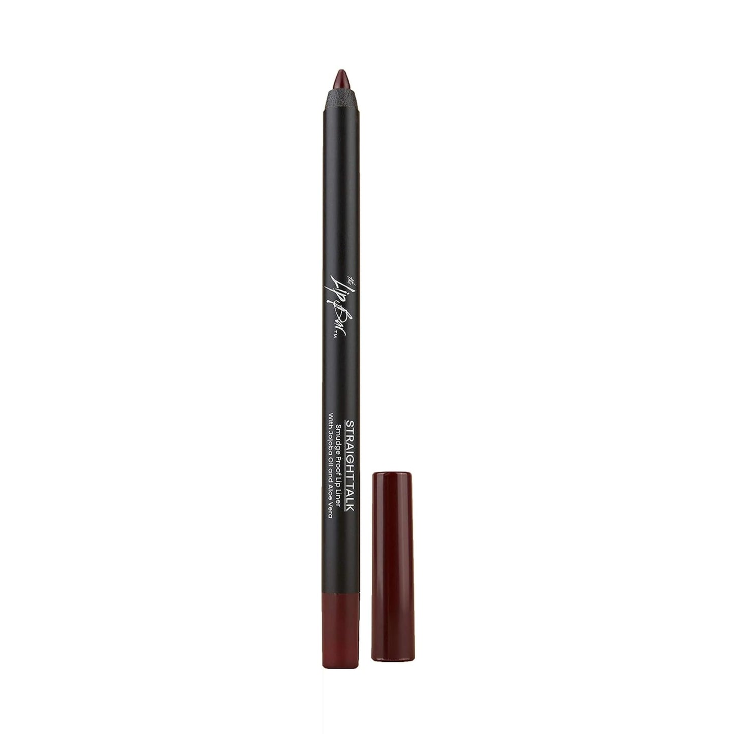 The Lip Bar | Straight Line Lip Liner | Vegan & Cruelty Free | Straight Talk - Burgundy