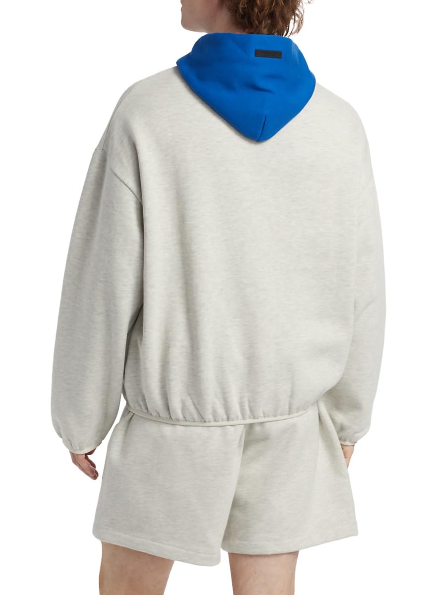 Fear of God Essentials, Knicks Fleece Hoodie, X-Small, Light Heather