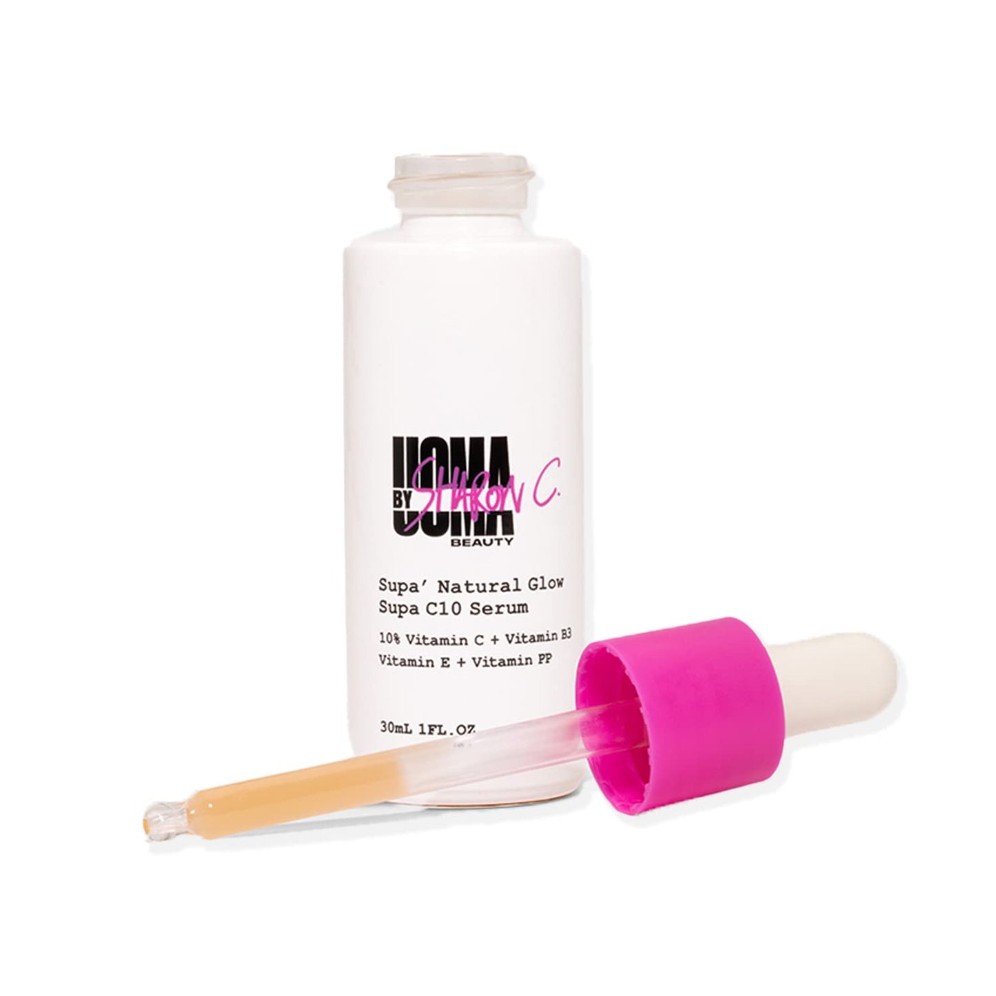 UOMA Beauty Vitamin C Serum for Face with Hyaluronic Acid + Niacinamide + Vitamin E, 30ml