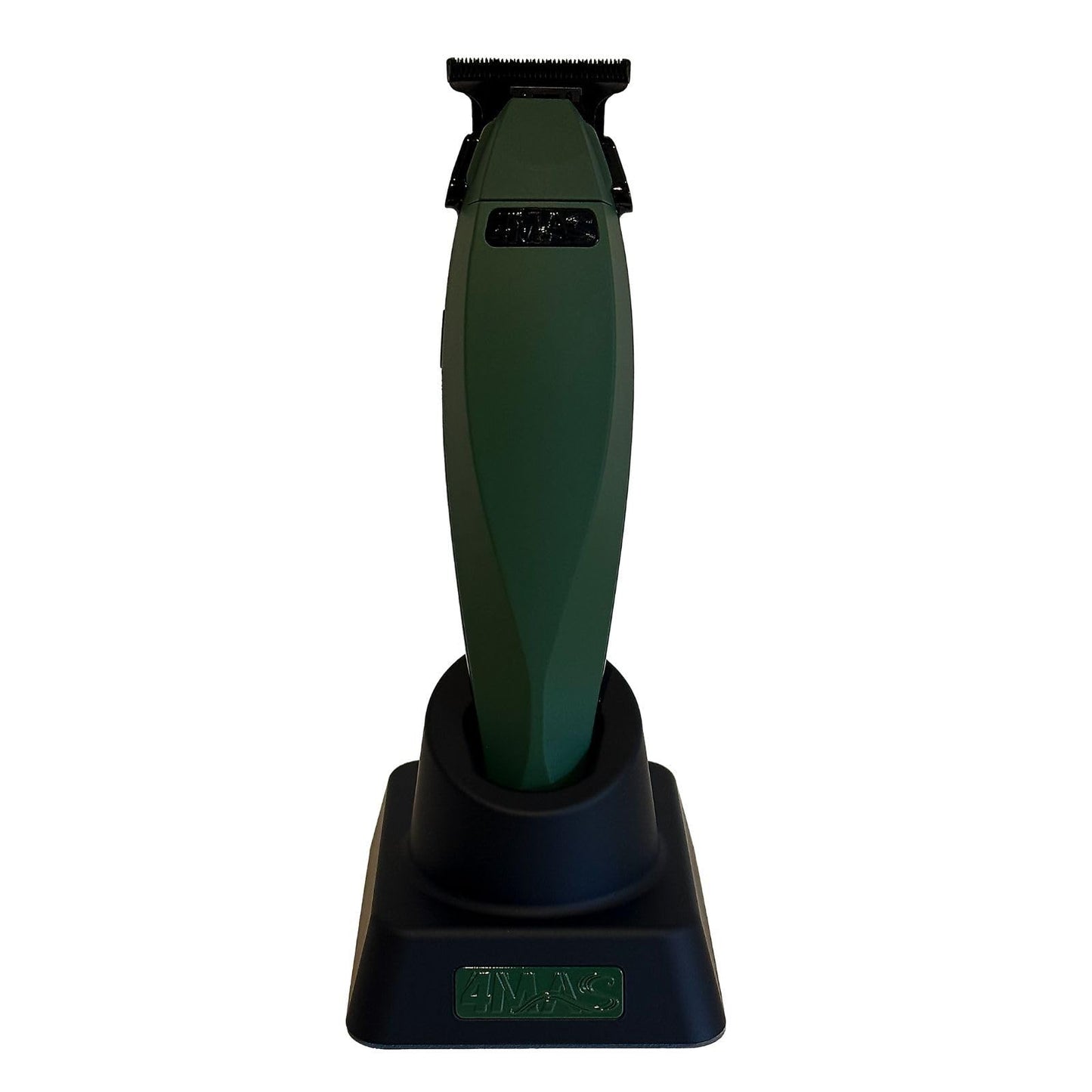 4MAS Kion Trimmer 2.0 - Professional Hair & Beard, Zero-Gapped, Cordless Lithium-Ion Trimmer with Charging Base (Green & Black)