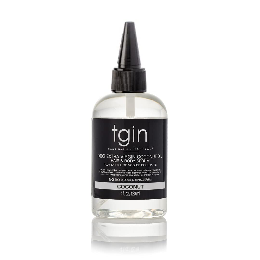 Thank God It's Natural tgin 100% Coconut Oil Hair & Body Serum - 4oz