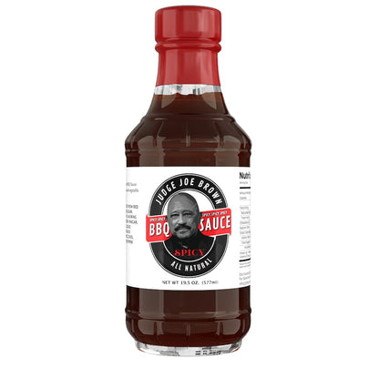 Judge Joe Brown BBQ Sauce & Seasoning Bundle | All Natural Seasoning & Sauce | Original & Spicy Sauce | All Purpose Seasoning | Great gift for the Home BBQ expert or Grill Master