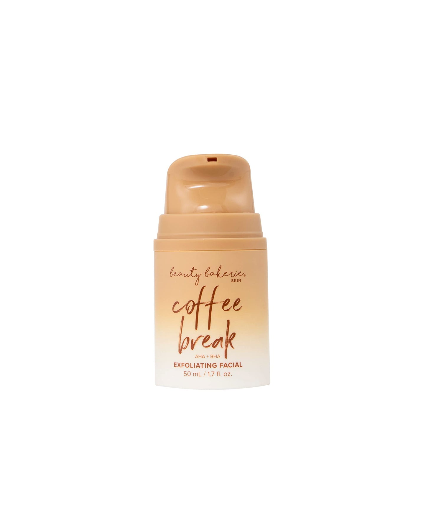 Beauty Bakerie Coffee Break AHA BHA Exfoliating Facial, Skin Care Products for Healthy, Glowing Skin, Face Exfoliator with Skin Refreshing Formula, Exfoliant & Skincare Essential, 1.7 oz.