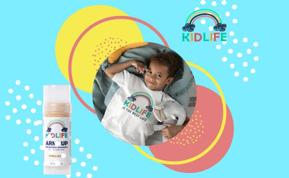 KIDLIFE by KJ3 ESSENTIALS Arm's Up Natural & Organic Kids Aluminium Free deodorant (Citrus- Baking Soda Free) 2.5 oz