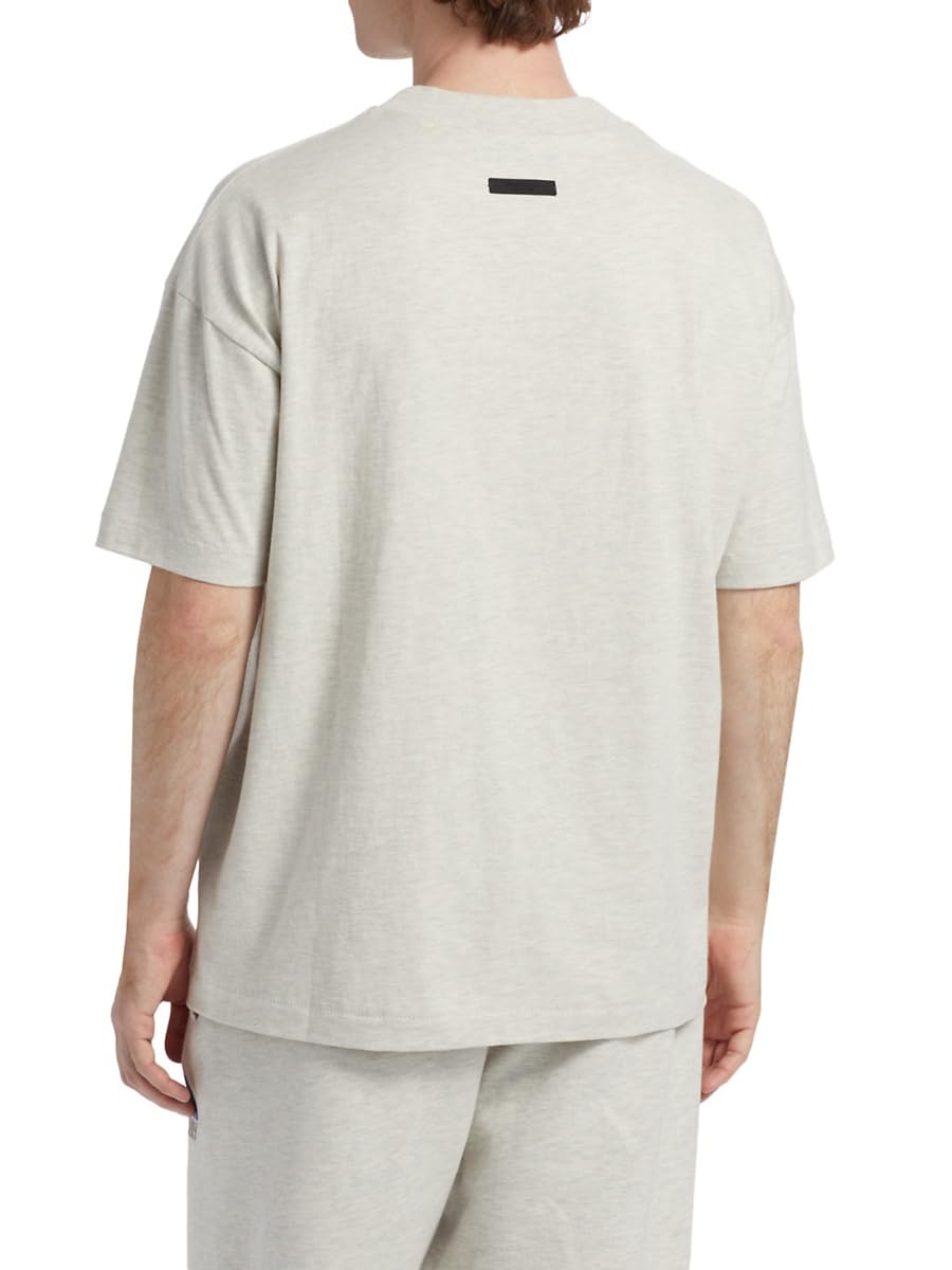 Fear of God Essentials, NBA Cotton Jersey Crewneck T-Shirt, Large, Light Heather