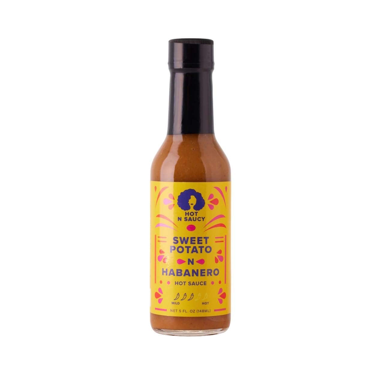 Hot N Saucy | Sweet Potato N Habanero Hot Sauce, 5 fl oz