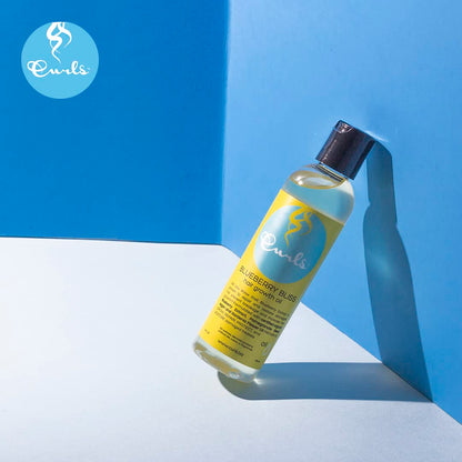 Curls Blueberry Bliss Hair Growth Oil - 4 oz, Repair and Restore Damaged Hair, Moisturizes and Softens, for Wavy, Curly, and Coily Hair Types