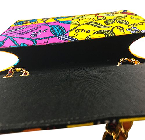 2Chique Boutique Women's Ankara Print Fashion Handbag, ADANNA