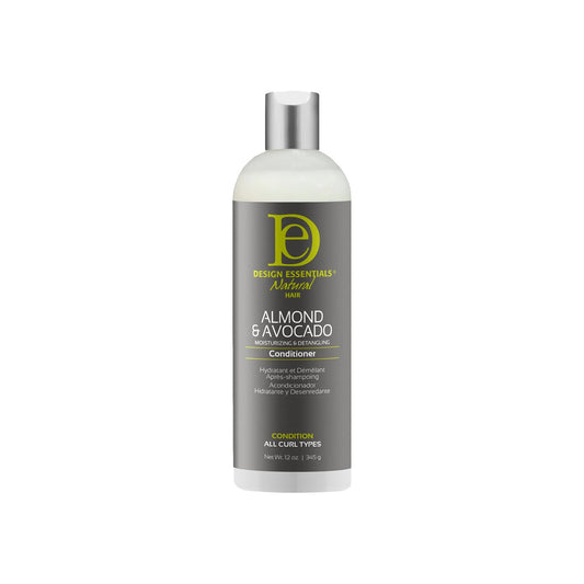 Design Essentials Natural Almond & Avocado Moisturizing & Detangling Conditioner, 12 Ounce