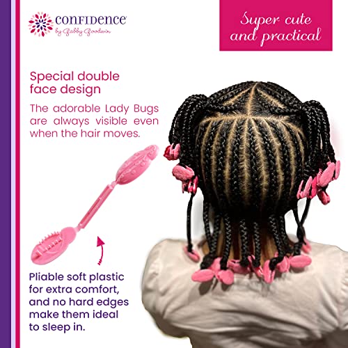 Confidence by Gabby Goodwin - Little Lady GaBBY Bows - Non-Slip Barrettes – Patented Double Sided Snap – Bows that Stay in Place and Don't Slide Out – 30 Pack – 3 Colors - Includes Children's Book