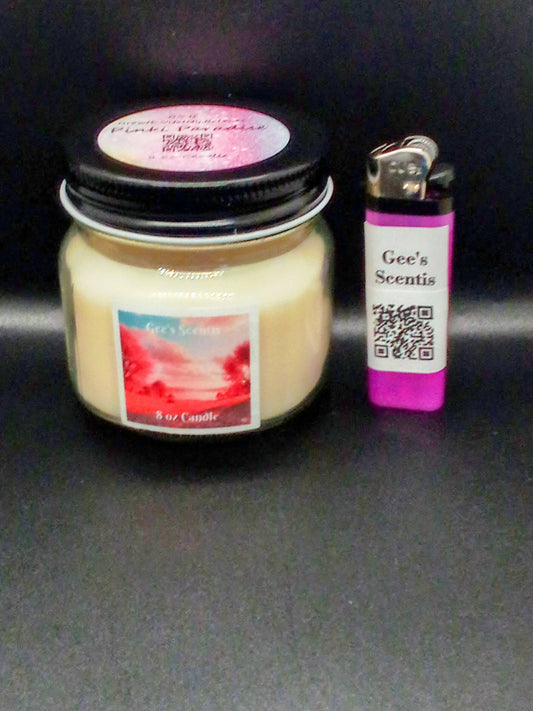 Pinki Paradise 8 oz Candle — Pink Pineapple Scent Type