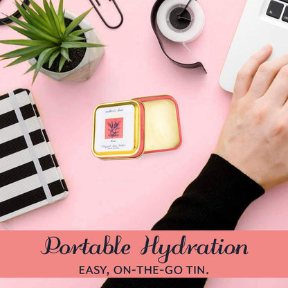 Mother's Shea Whipped Shea Butter (Rose, 2 Oz Tins - Set of 3) 100% Pure Raw Unrefined African Shea - Organic, Sustainably-Sourced Ingredients - Natural Skin & Hair Care