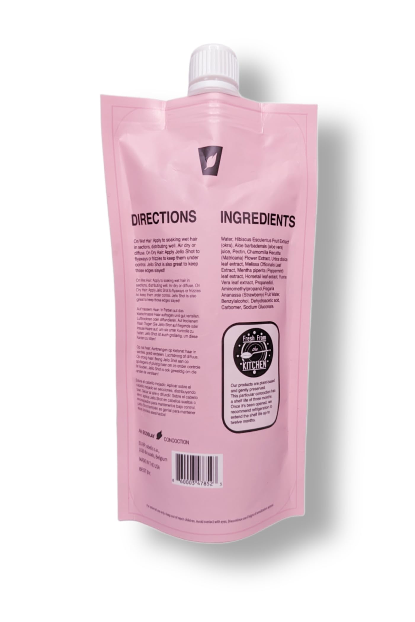 Ecoslay Jello Shot, Extra Firm Hold Gel, Super Thick, Aloe and Okra formula, 8oz