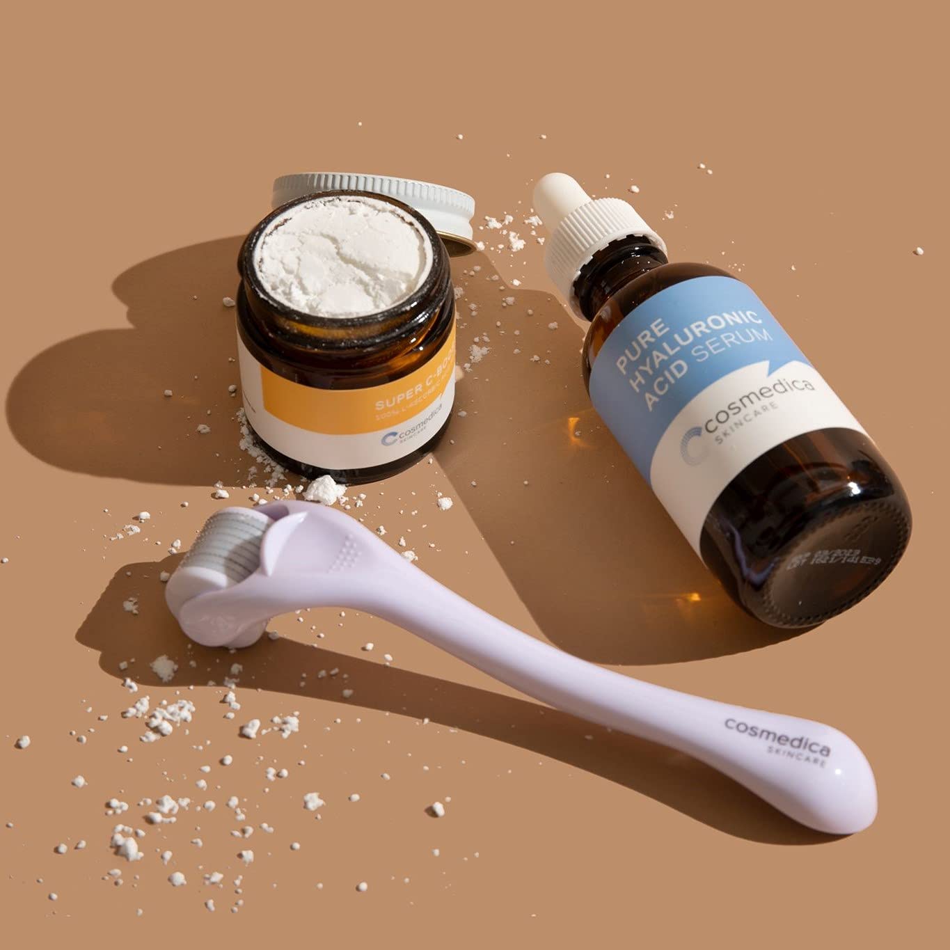 Cosmedica Skincare 100% L-Ascorbic Acid Powder- Vitamin C for Face, Custom Boost for Facial Serums, Hyaluronic Acid Serum, Moisturizer, Night Cream and Facial Toner 0.7 oz