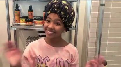 J'Organic Solutions Kid's Satin Bonnet, Sleep Bonnet Cap